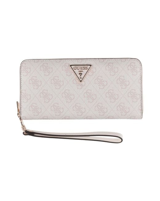 Guess White Wallet Polyurethane