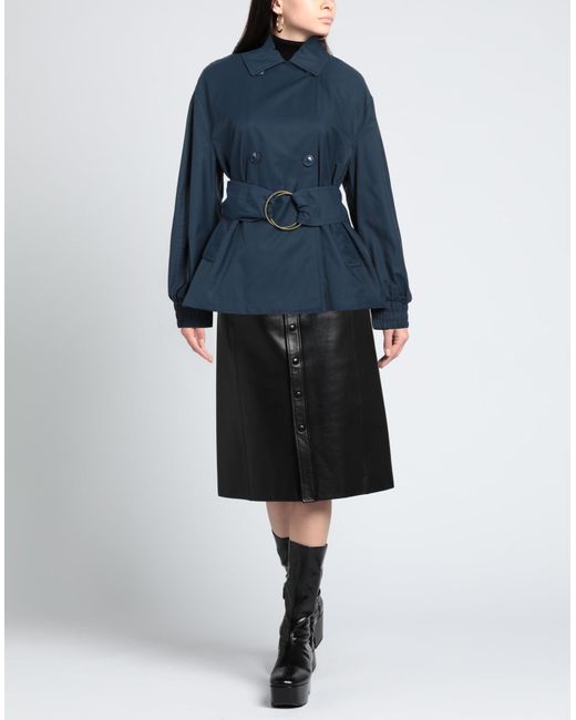 Manteau long et trench Twinset en coloris Blue