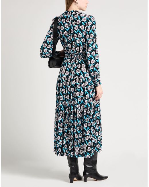 Diane von Furstenberg Blue Midi-Kleid