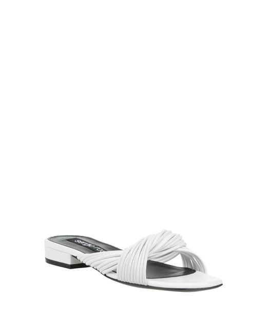 Sergio Rossi White Sandals
