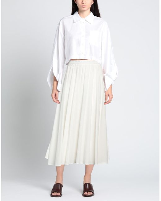 Niu White Midi Skirt