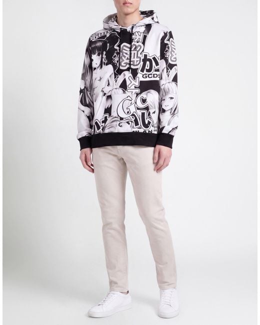 Gcds White Sweatshirt Cotton for men