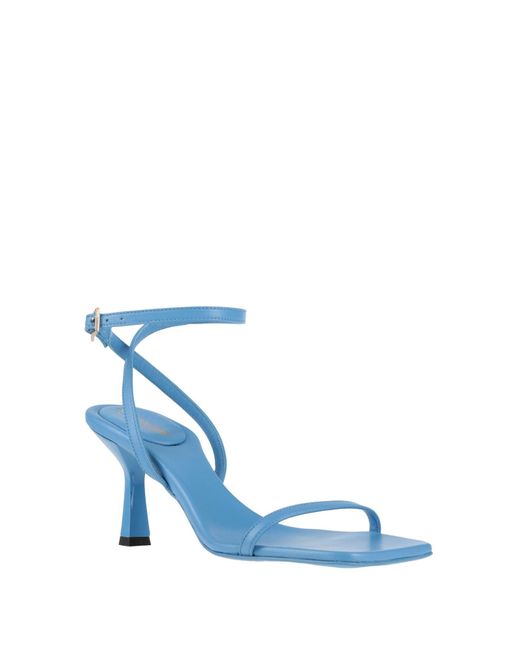 Semicouture Blue Azure Sandals Leather