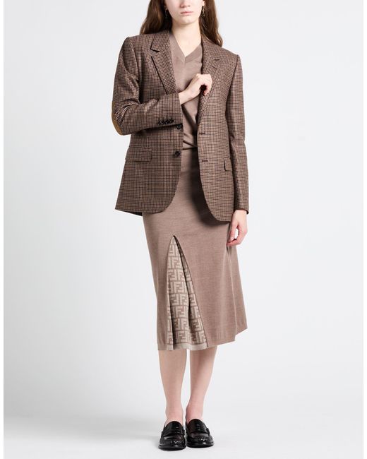 Céline Brown Blazer Cashmere