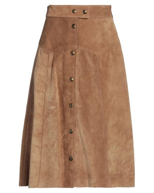 Belstaff Brown Midi Skirt