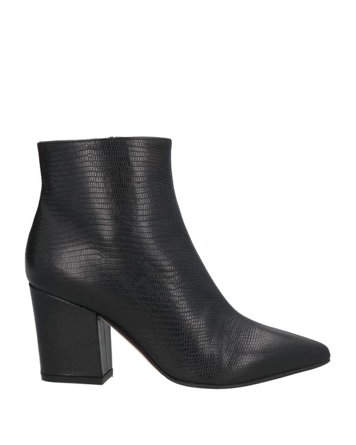 Sergio Rossi Black Ankle Boots Leather
