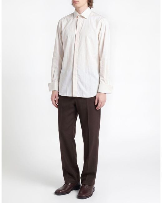 Fray White Shirt Cotton for men