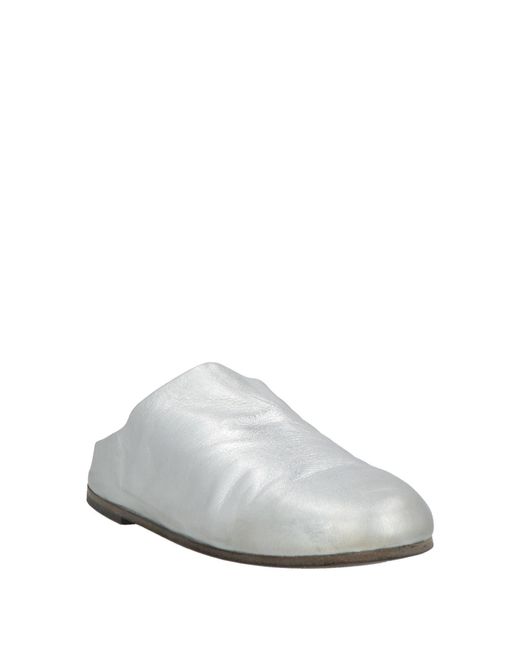 Marsèll White Mules & Clogs Leather