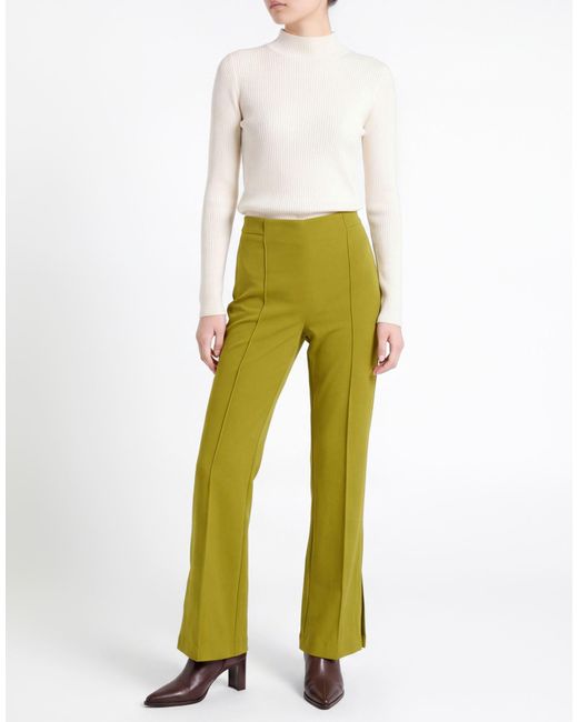 Imperial Green Pants Polyester, Elastane