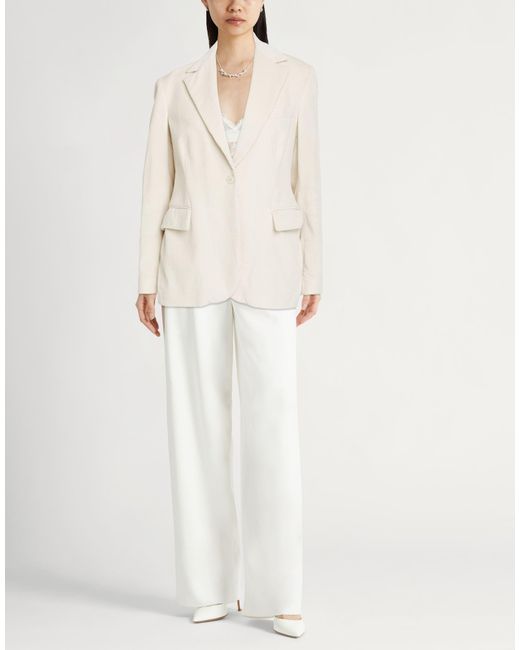 Eleventy Natural Ivory Blazer Cotton