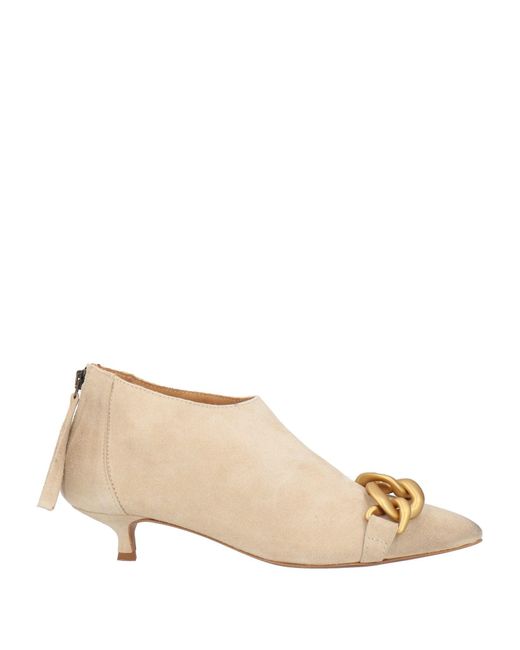 GIO+ Natural Ankle Boots Leather