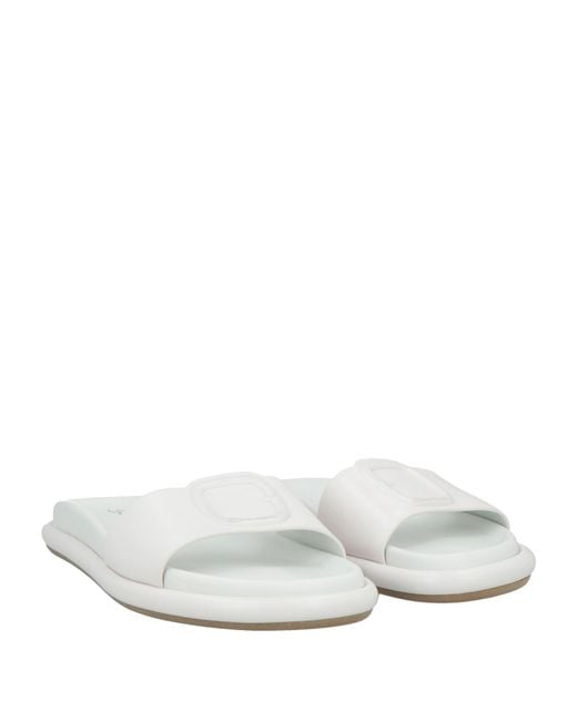 Santoni White Sandals