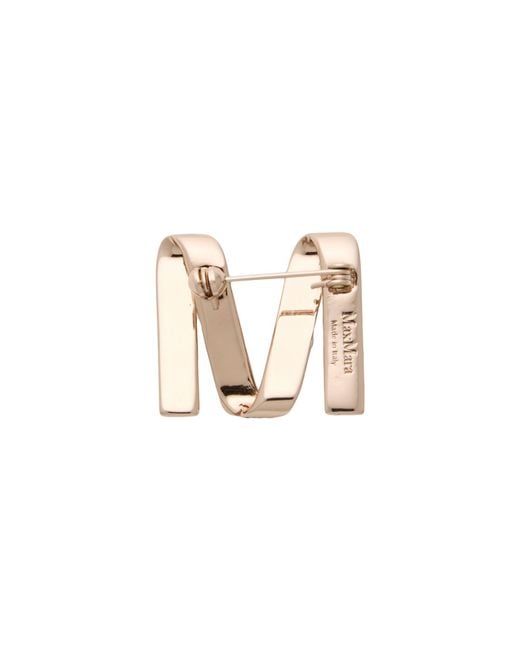 Max Mara White Brosche