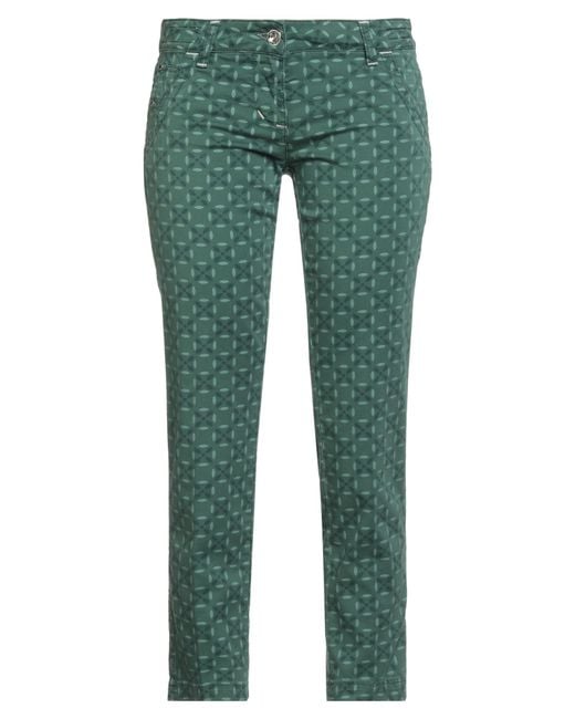 Jacob Cohen Green Pants Cotton, Elastane
