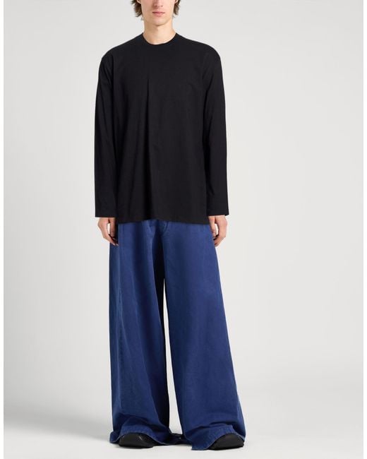 Y-3 Blue T-Shirt Cotton, Elastane for men