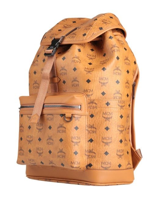 MCM Orange Backpack Leather