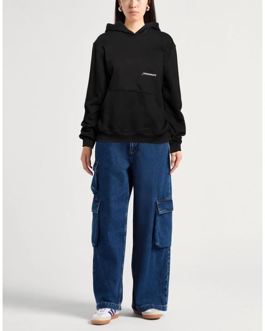 hinnominate Black Sweatshirt Cotton, Polyester