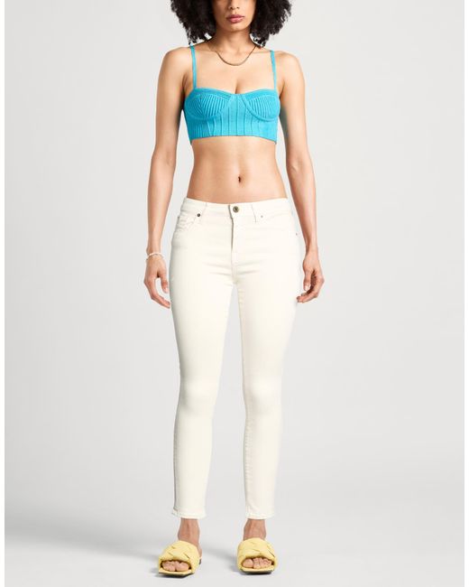 Jacob Cohen White Jeans Lyocell, Cotton, Polyester, Elastane