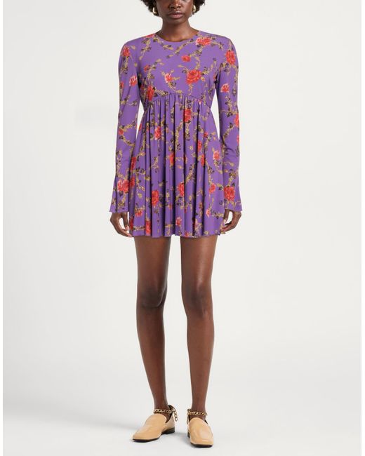Aniye By Purple Mini Dress Polyester, Elastane