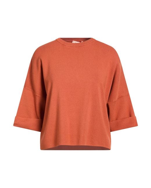 Pullover Kontatto de color Orange