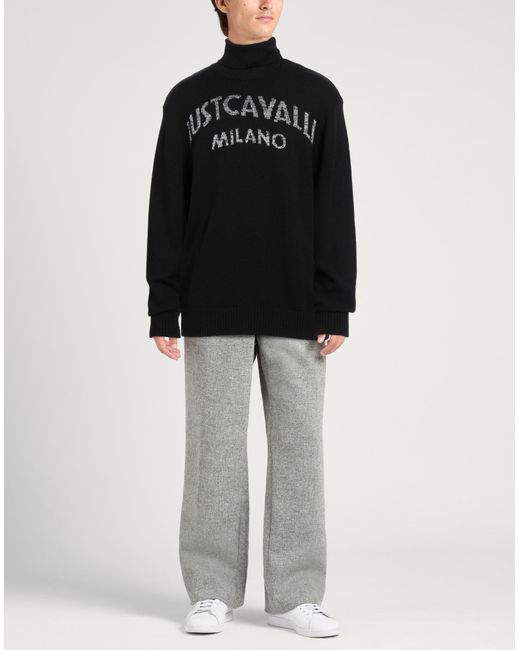 Just Cavalli Black Turtleneck for men