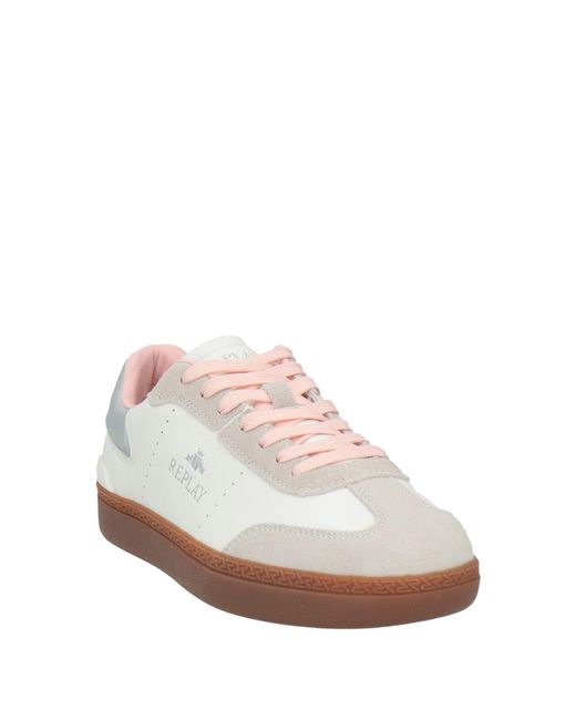 Replay White Trainers