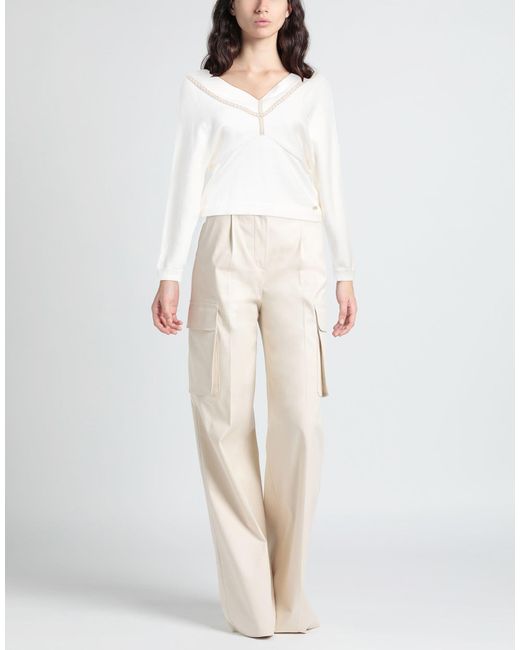 PHO® Firenze White Sweater Viscose, Polyester, Polyamide