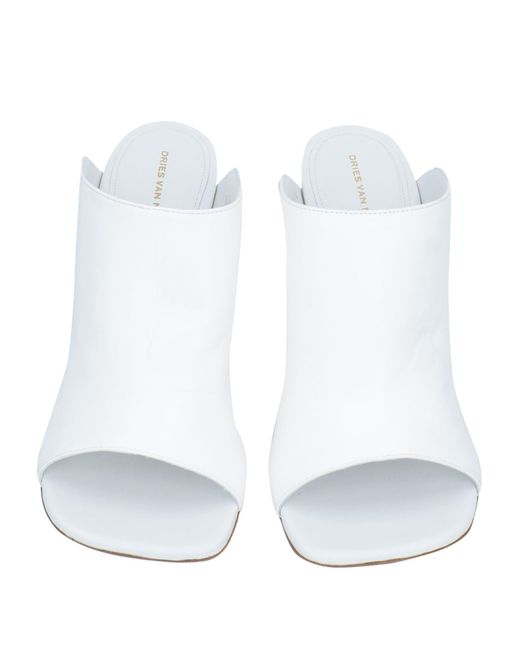 Dries Van Noten White Sandals