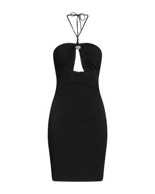 DSquared² Black Mini Dress Viscose, Elastane