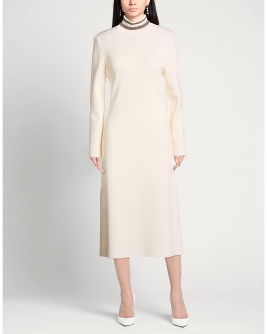 Purotatto Natural Midi Dress Merino Wool