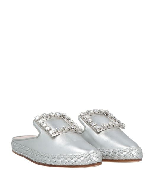 Roger Vivier White Mules & Clogs