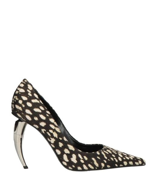 Roberto Cavalli Metallic Pumps Textile Fibers