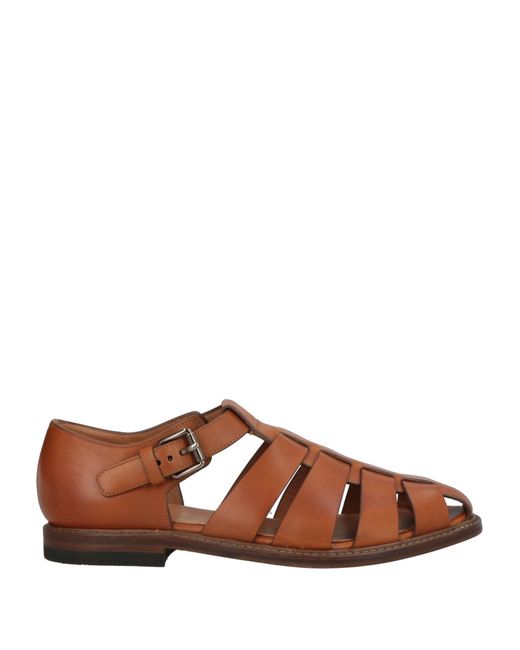 Church's Brown Tan Sandals Calfskin