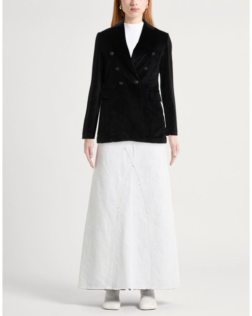 Circolo 1901 Black Blazer Cotton, Elastane