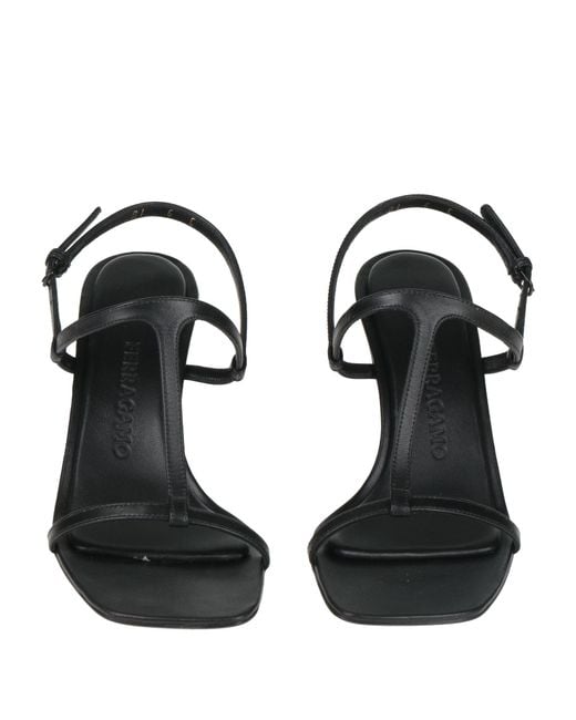 Ferragamo Black Sandals