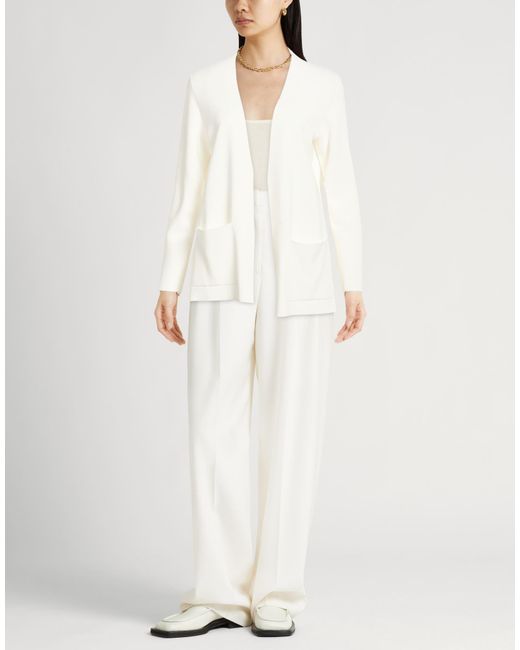 Fedeli White For Bongenie Grieder Cardigan Viscose, Organic Cotton