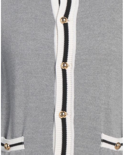 Ernest W. Baker Gray Light Cardigan Virgin Wool for men