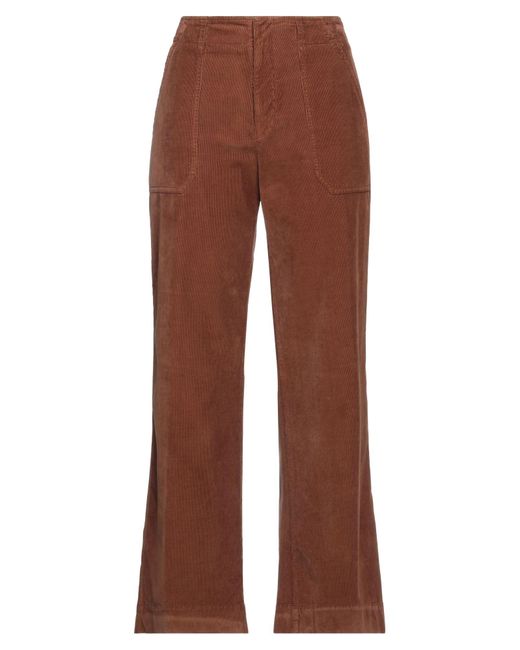 Incotex Brown Pants Cotton, Elastane for men