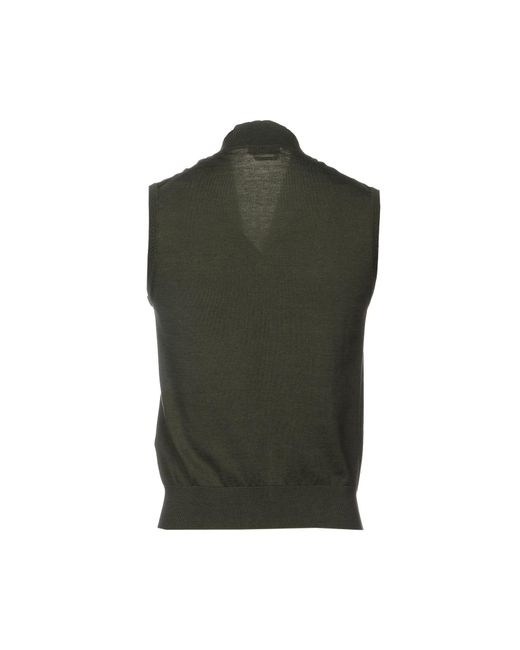 Ballantyne Green Military Cardigan Cotton, Cashmere for men