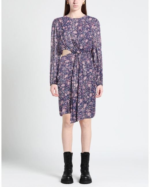 Maje Purple Midi Dress