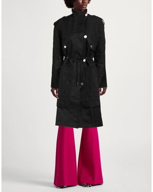 ARMANI EXCHANGE Black Overcoat & Trench Coat
