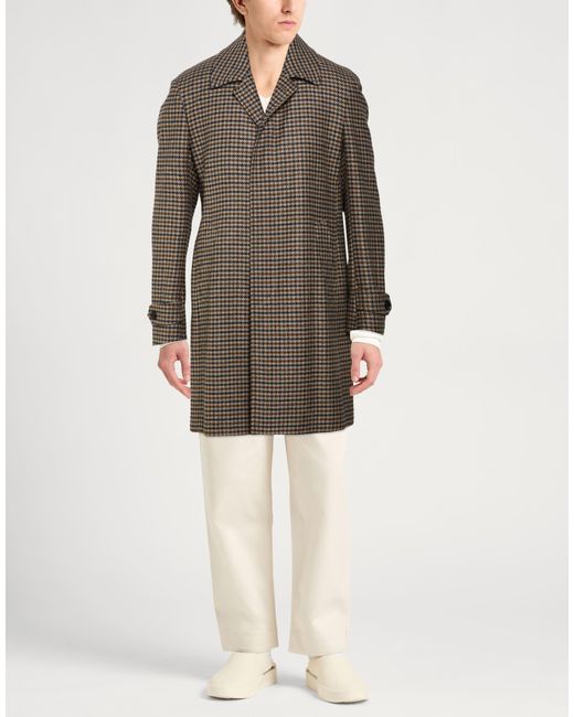 Luigi Bianchi Brown Coat for men
