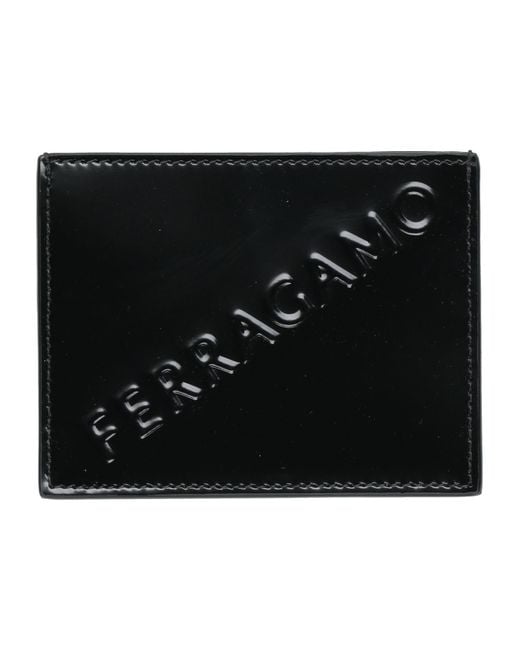 Ferragamo Black Cardholder Calfskin for men