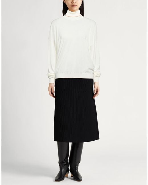 Eleventy White Turtleneck Wool