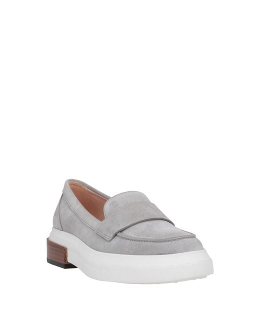 Tod's Gray Loafers Soft Leather