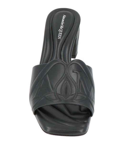 McQueen Black Sandals