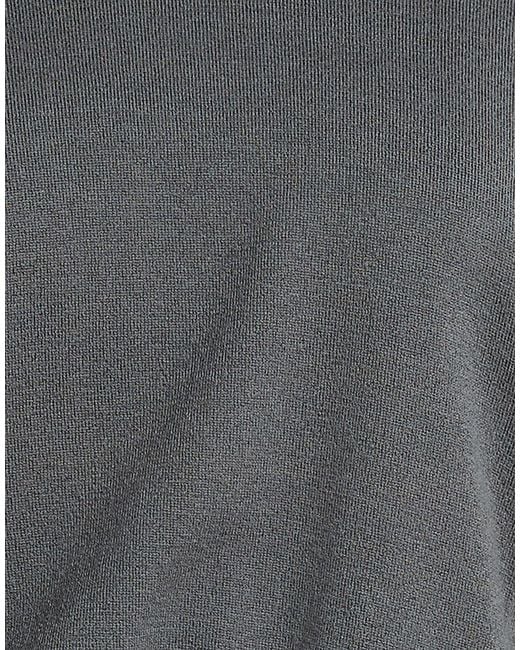 Fedeli Gray Charcoal Turtleneck Wool, Polyester