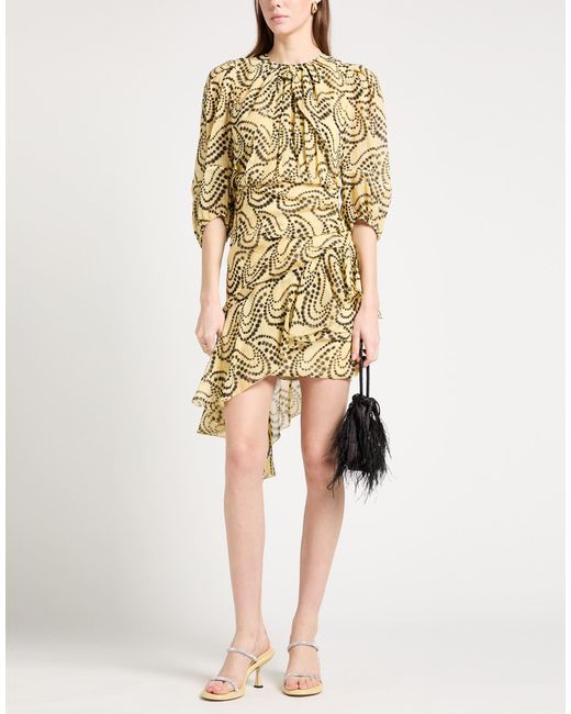 Sandro Metallic Mini Dress Viscose, Polyester