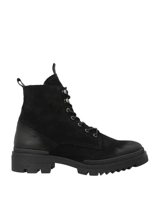 Steve Madden Black Ankle Boots Leather for men