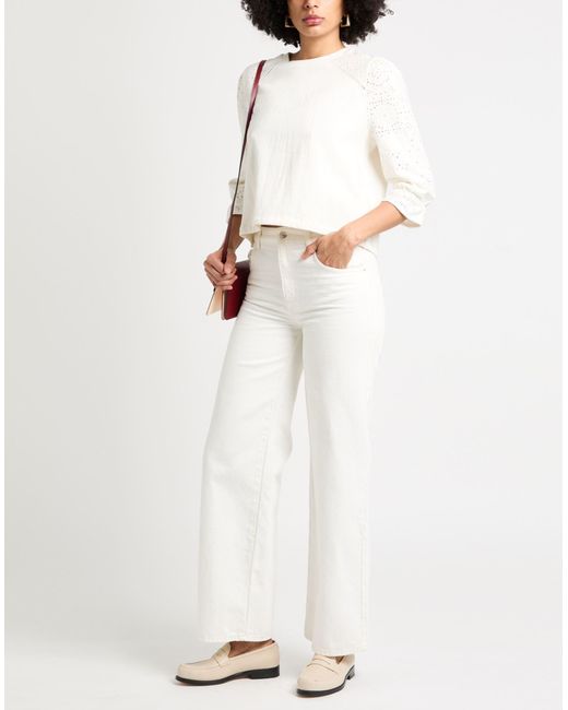 Ba&sh White Sweatshirt